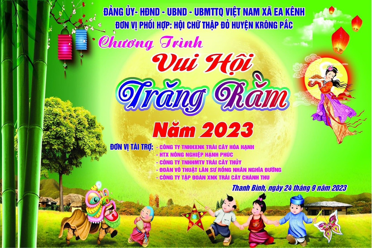 Đảng ủy – HĐND – UBND – UBMTTQVN xã Ea Kênh tổ chức Đêm Hội trăng rằm tại thôn Thanh Xuân, Thanh Bình